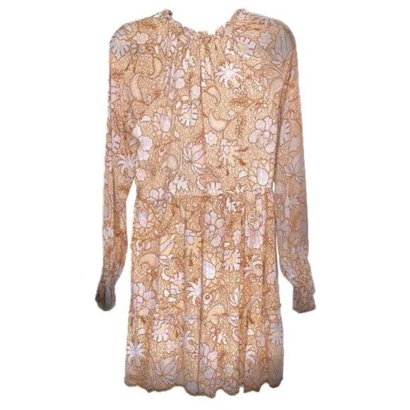 NEW House of Harlow 1960 Boho Floral Mini Dress Multi-Color Peasant Sz XS NWT - Picture 2 of 15